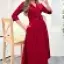 Neşeli Butik Kadını Gömlek Yaka Kemerli Örme Elbise NB0016