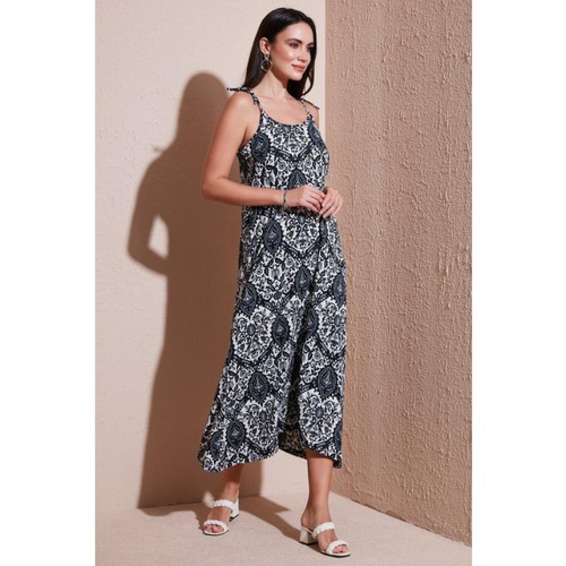 Lela Regular Fit İp Askılı Uzun Elbise Bayan ELBİSE 5865732