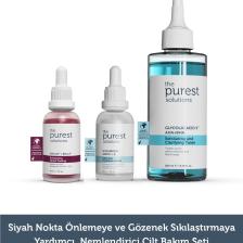 Siyah Nokta Önlemeye ve Gözenek Sıkılaştırmaya Yardımcı Nemlendirici Cilt Bakım Seti
