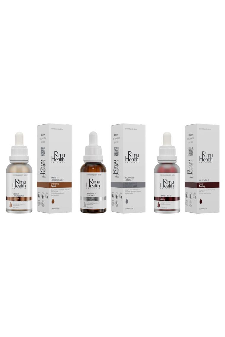 Sivilce Sebum Dengelemeyi Hedefleyen Ve Leke Önlemeye Yardımcı Bakım Seti 30ml+30ml+30ml Rm000122