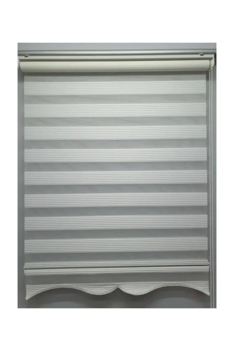 BBB Dar Pliseli Zebra Stor Perde Beyaz MZ320