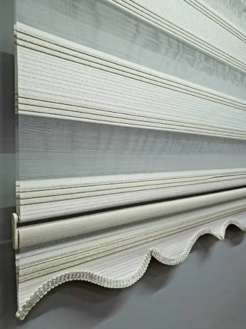 BBB Pliseli Simli Renk Geçişli Şık Zebra Stor Perde MZ281