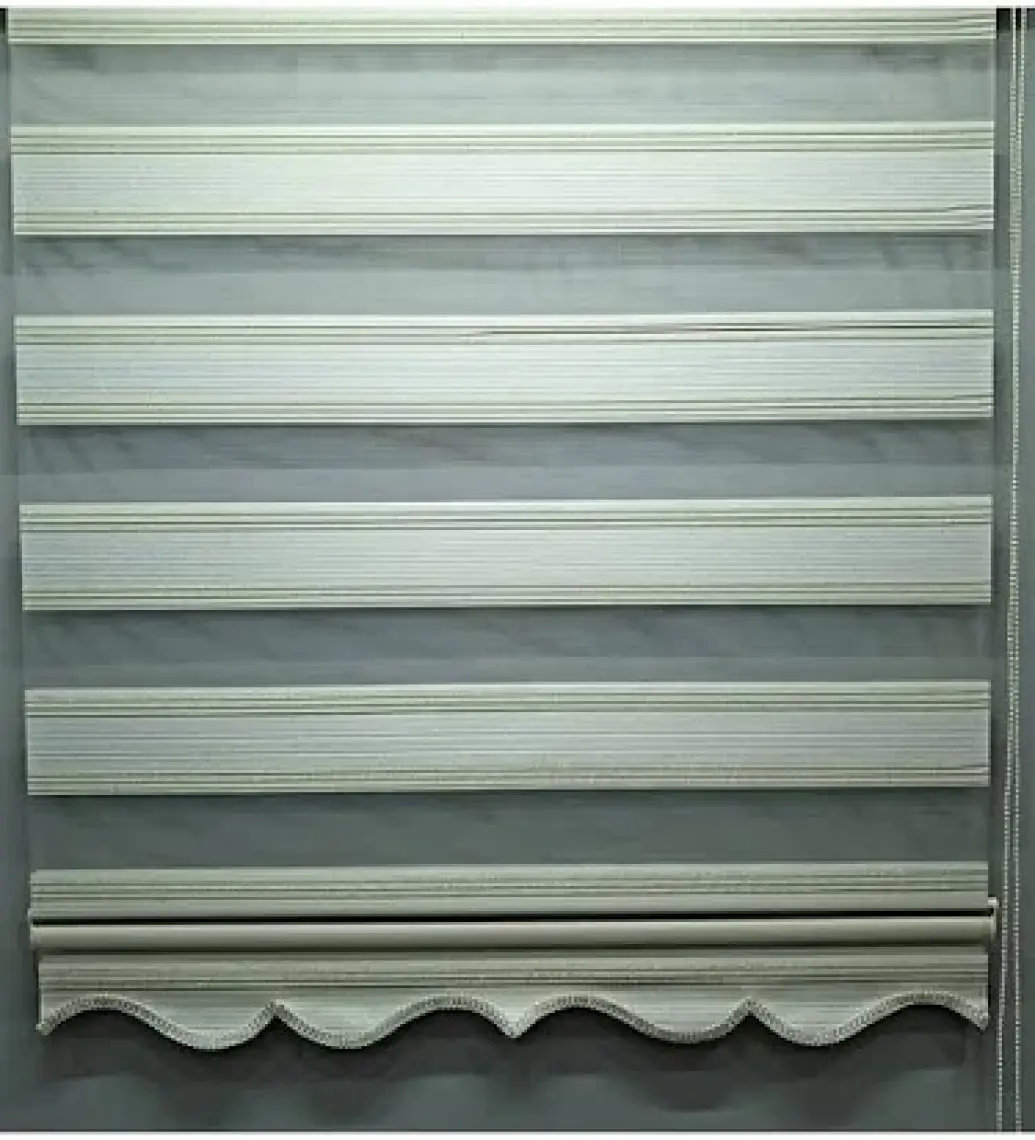 BBB Pliseli Simli Renk Geçişli Şık Zebra Stor Perde MZ281