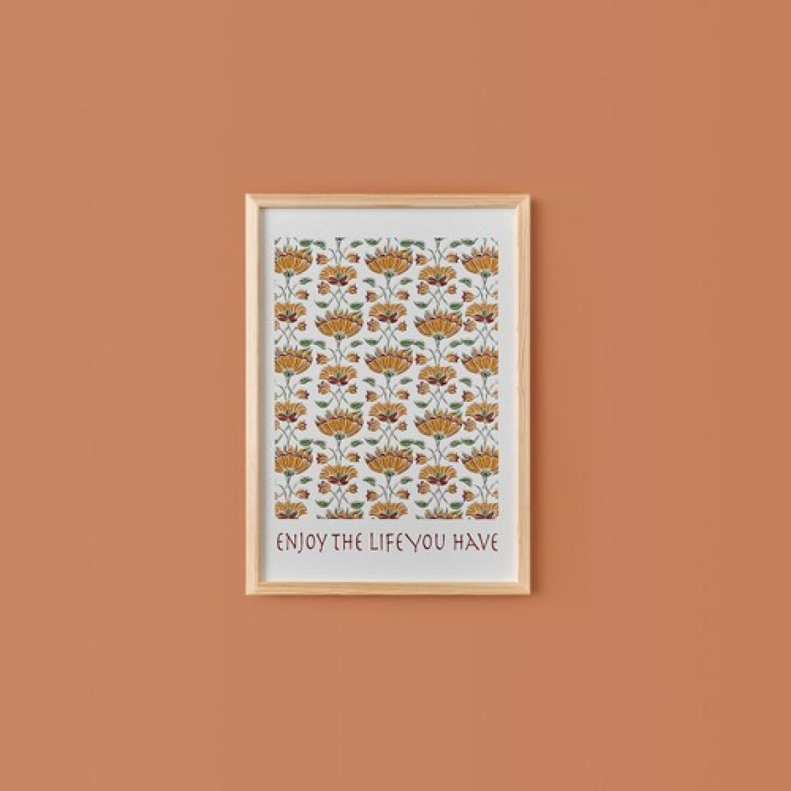 Bella Maison Indian Çerçeveli Tablo Beyaz (33x48 cm)