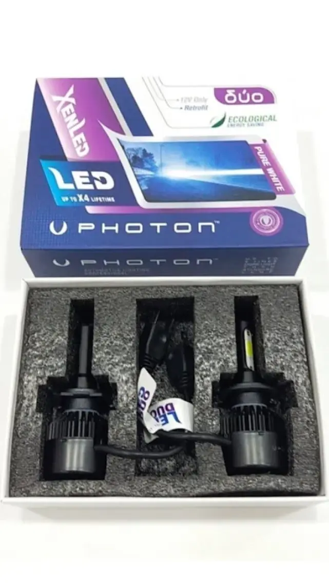 Photon Duo H7 12-24V Şimşek Etkili LED Xenon Far Ampulü Seti