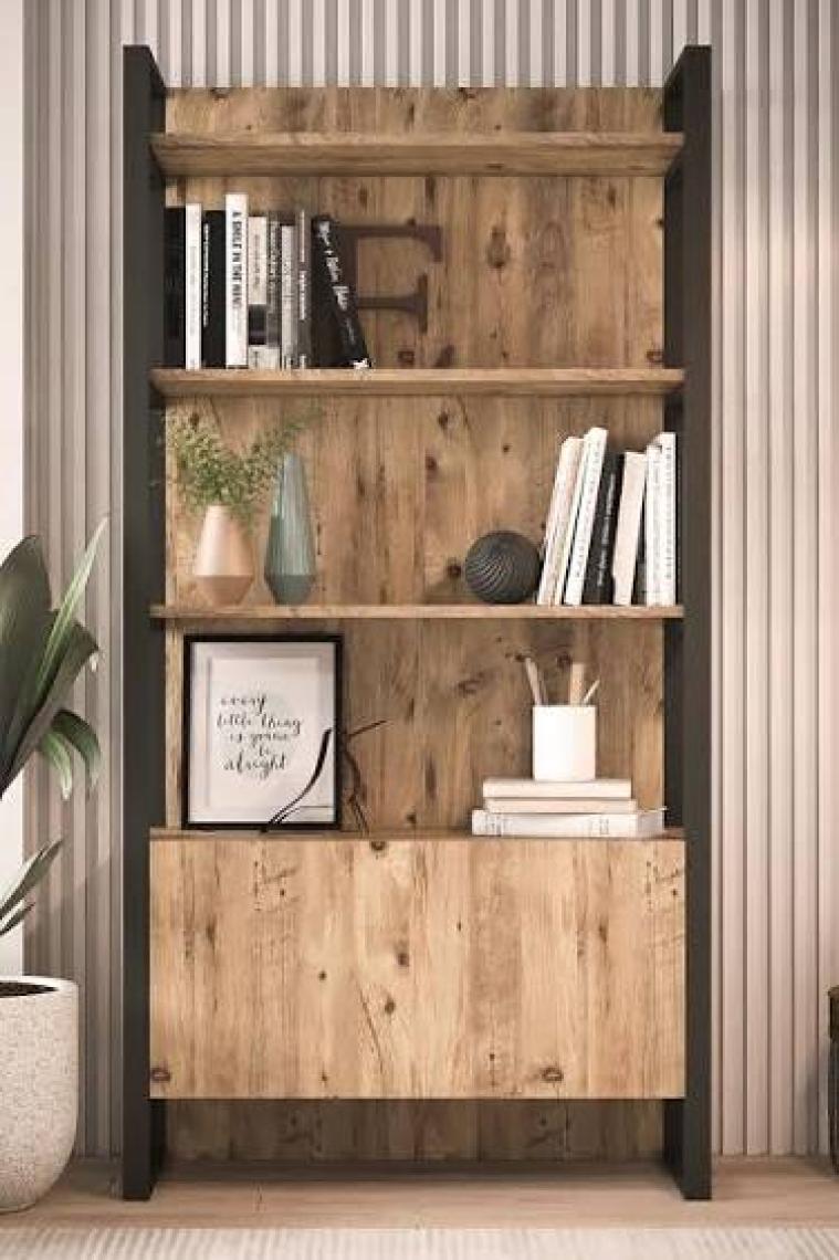 Yurudesign ML6 Iron Metal Aksamlı Kitaplık Kapaklı