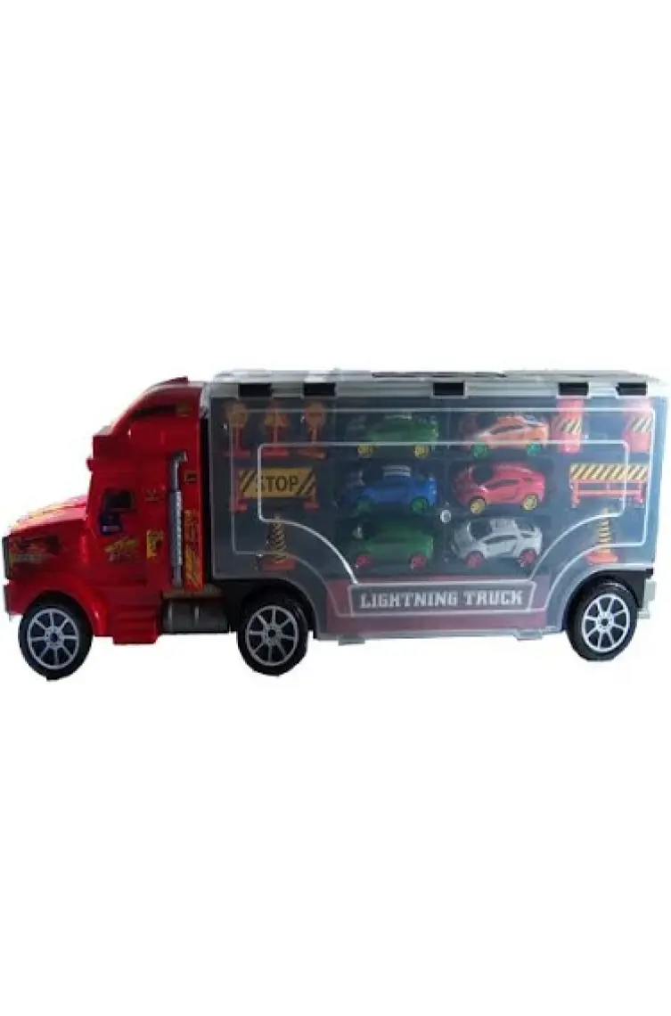 Toysan Tır Seti Süper Car Racer 6 Arabalı