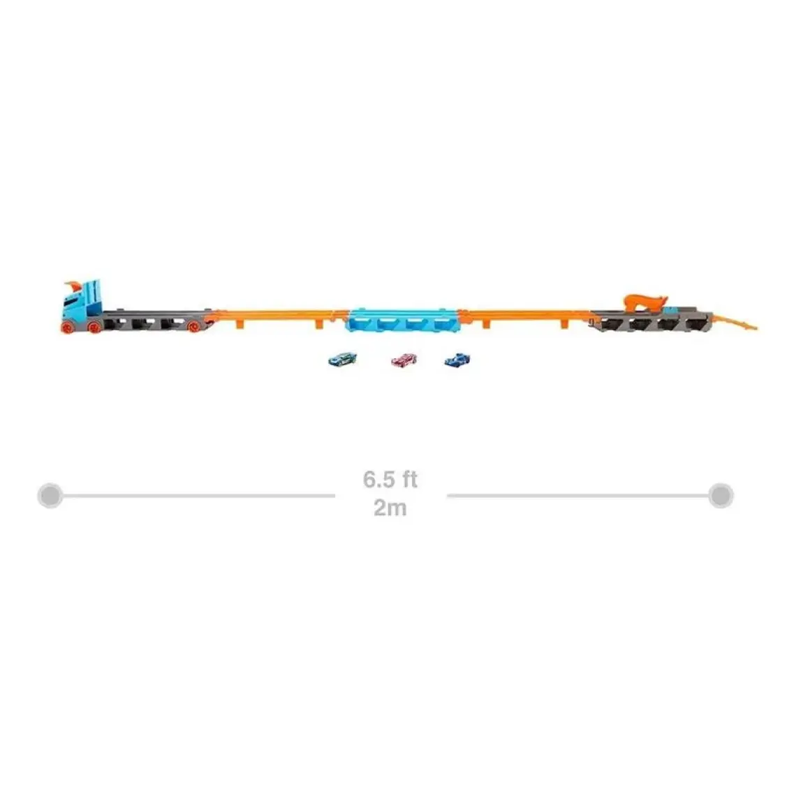 Hot Wheels Sürat Pistli Tır, 3 Adet 1:64 Ölçekli Araba İçerir, 4-8 Yaş Arası Çocuklar İçin GVG37