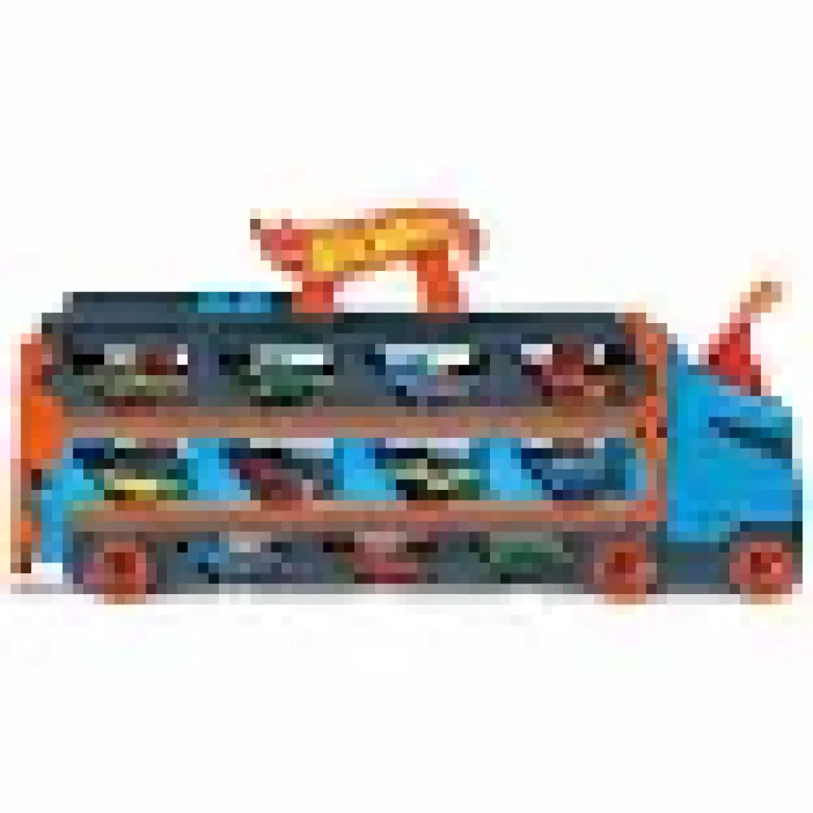 Hot Wheels Sürat Pistli Tır, 3 Adet 1:64 Ölçekli Araba İçerir, 4-8 Yaş Arası Çocuklar İçin GVG37