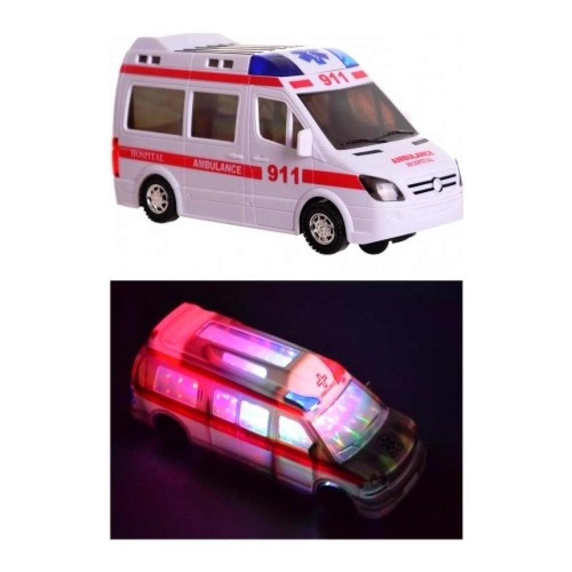 Sole 3D Işıklı Sirenli Çarp Dön Sensörlü Ambulans