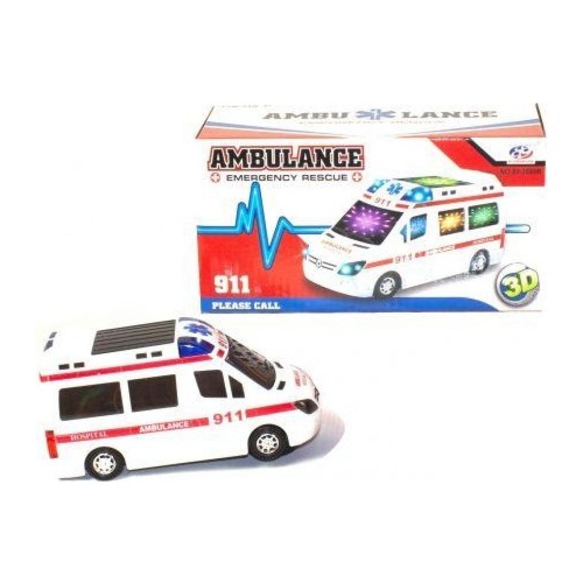 Sole 3D Işıklı Sirenli Çarp Dön Sensörlü Ambulans