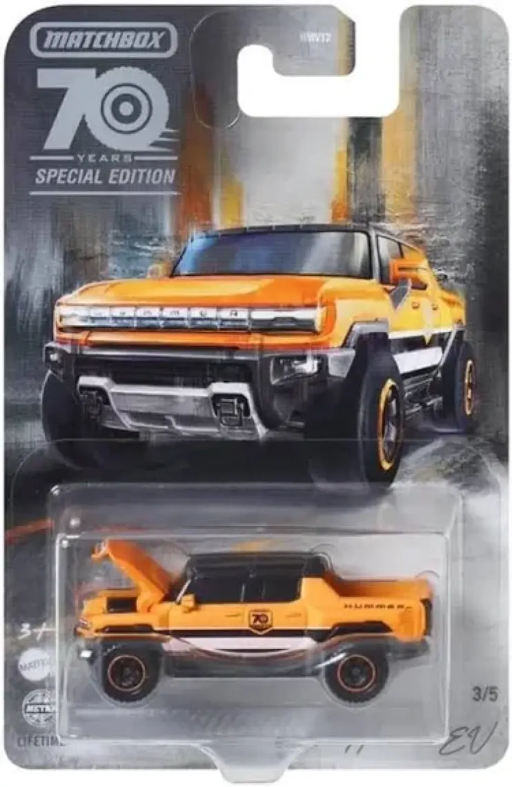 Matchbox 70. Yıla Özel Tekli Arabalar 2022 Hummer  Ev HMV12-HMV15