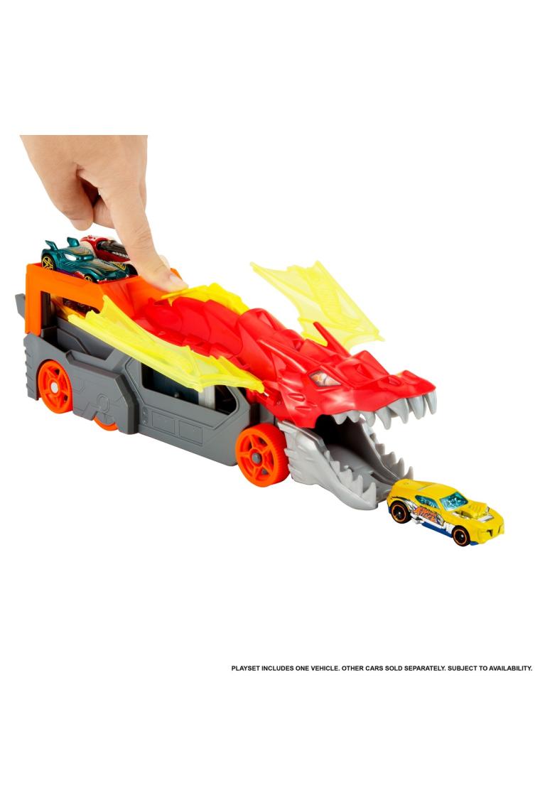 Hot Wheels Fırlatıcı ve Taşıyıcı Ejderha, 3 yaş ve Üzeri GTK42