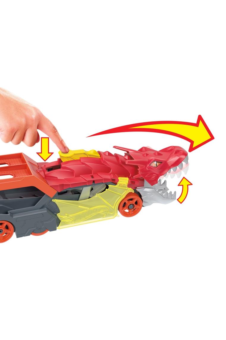 Hot Wheels Fırlatıcı ve Taşıyıcı Ejderha, 3 yaş ve Üzeri GTK42