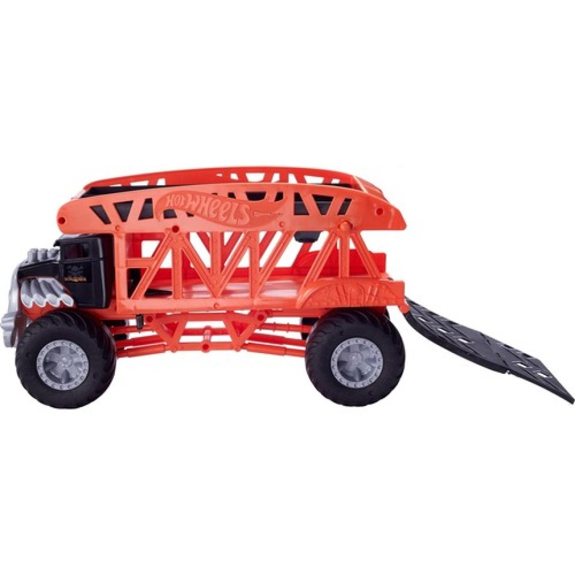 Hot Wheels Monster Trucks Taşıyıcı Kamyon, 12 adet 1:64 Ölçekli Araç Kapasiteli GKD37