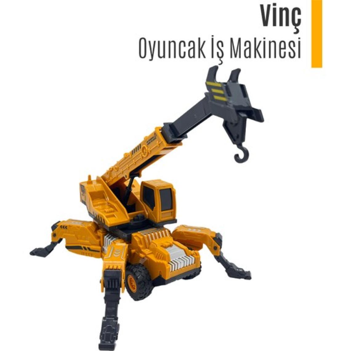 Smartfox Oyuncak Iş Makinesi / Vinç Iş Makinası - Sürtmeli