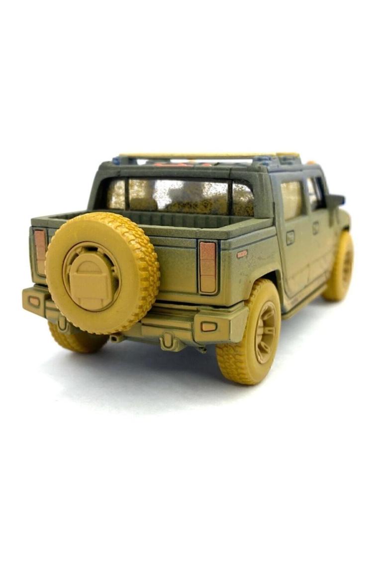 Kinsmart 2005 Hummer H2 Sut (Çamur Desenli) -  Çek Bırak 5inch. Lisanslı Model Araba, Oyuncak Araba 1:40
