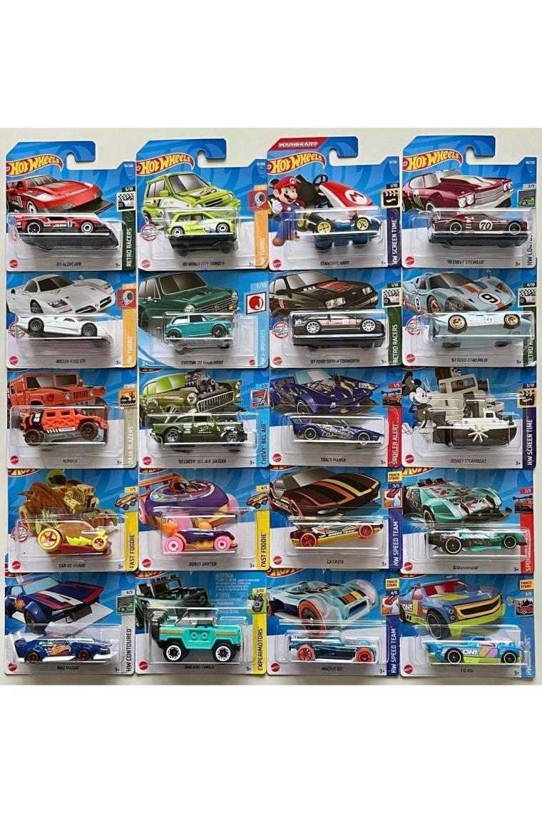 Hot Wheels Oyuncak Araba Seti - Klasik Detaylar ve Çarpıcı Tasarımlar H7045, Metal Gövde, Çin'de Üretilmiştir