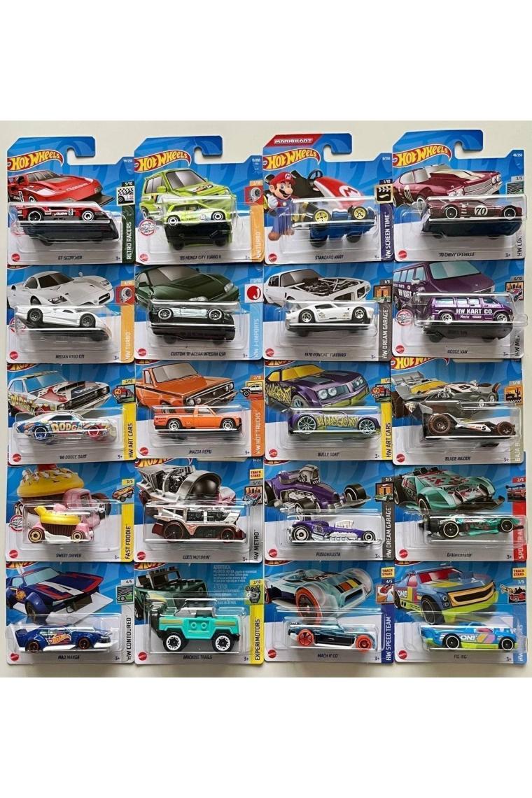 Hot Wheels Oyuncak Araba Seti - Klasik Detaylar ve Çarpıcı Tasarımlar H7045, Metal Gövde, Çin'de Üretilmiştir