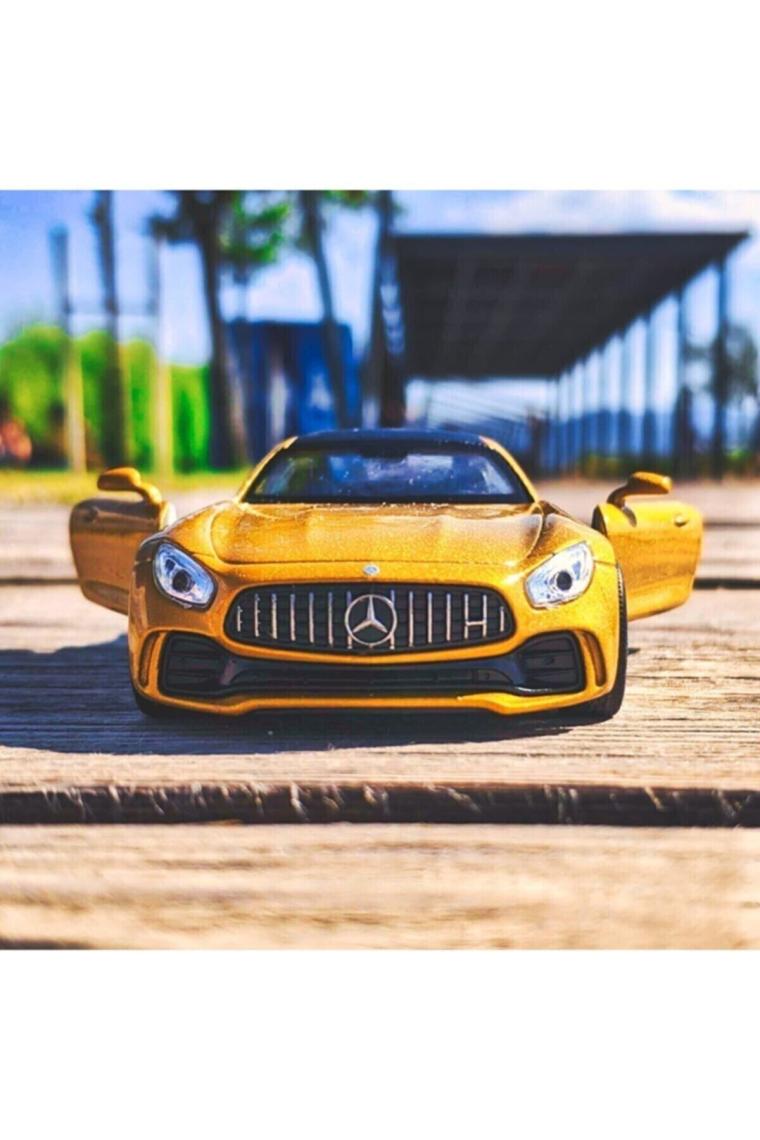 Welly Mercedes Amg Gt 1:36 Çek Bırak Metal Model Araba - Kırmızı