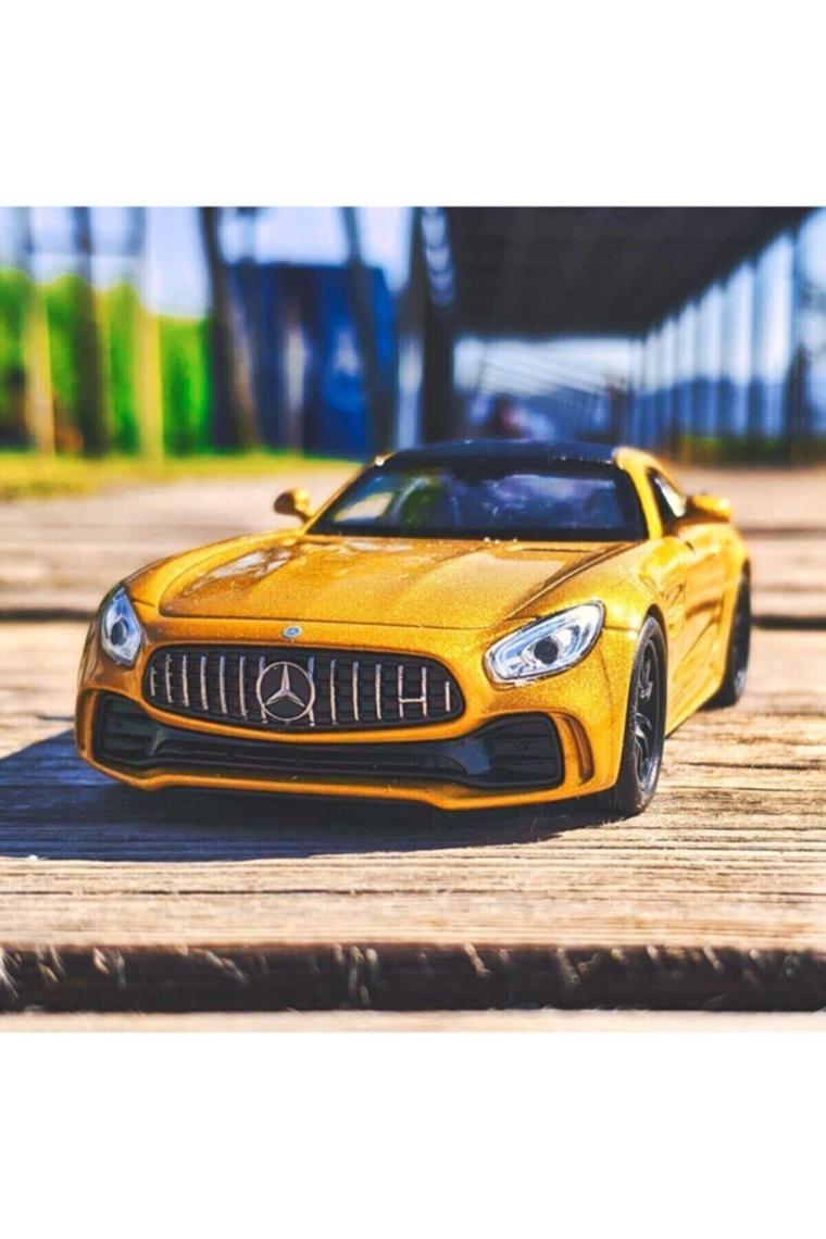 Welly Mercedes Amg Gt 1:36 Çek Bırak Metal Model Araba - Kırmızı