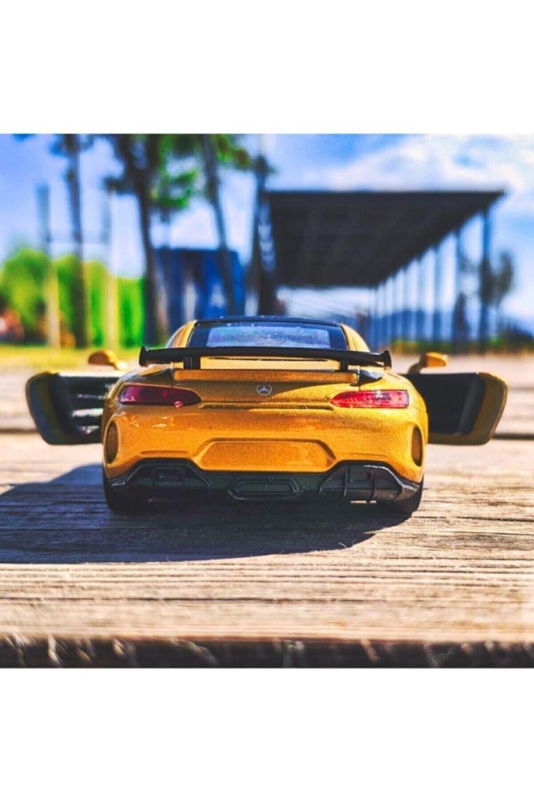 Welly Mercedes Amg Gt 1:36 Çek Bırak Metal Model Araba - Kırmızı