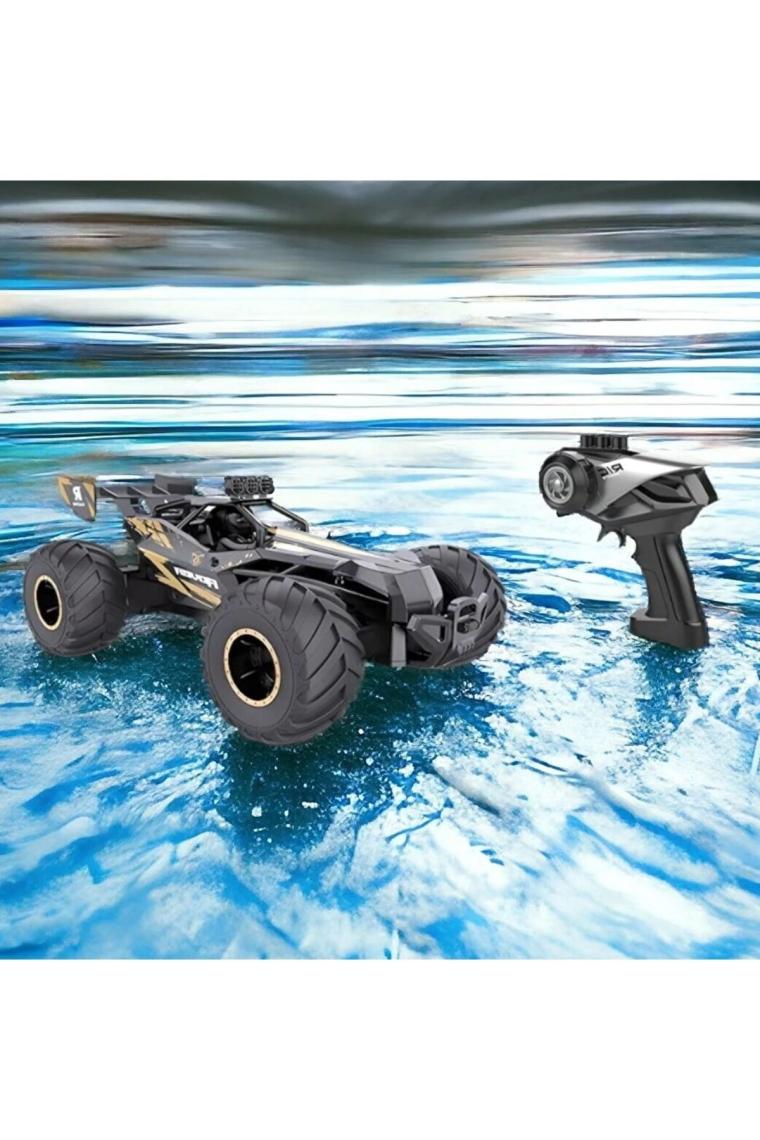 LRS Store Uzaktan Kumandalı Şarjlı Araba Suda ve Karada Giden Offroad Arazi Hız Arabası Su Aracı Amfibi