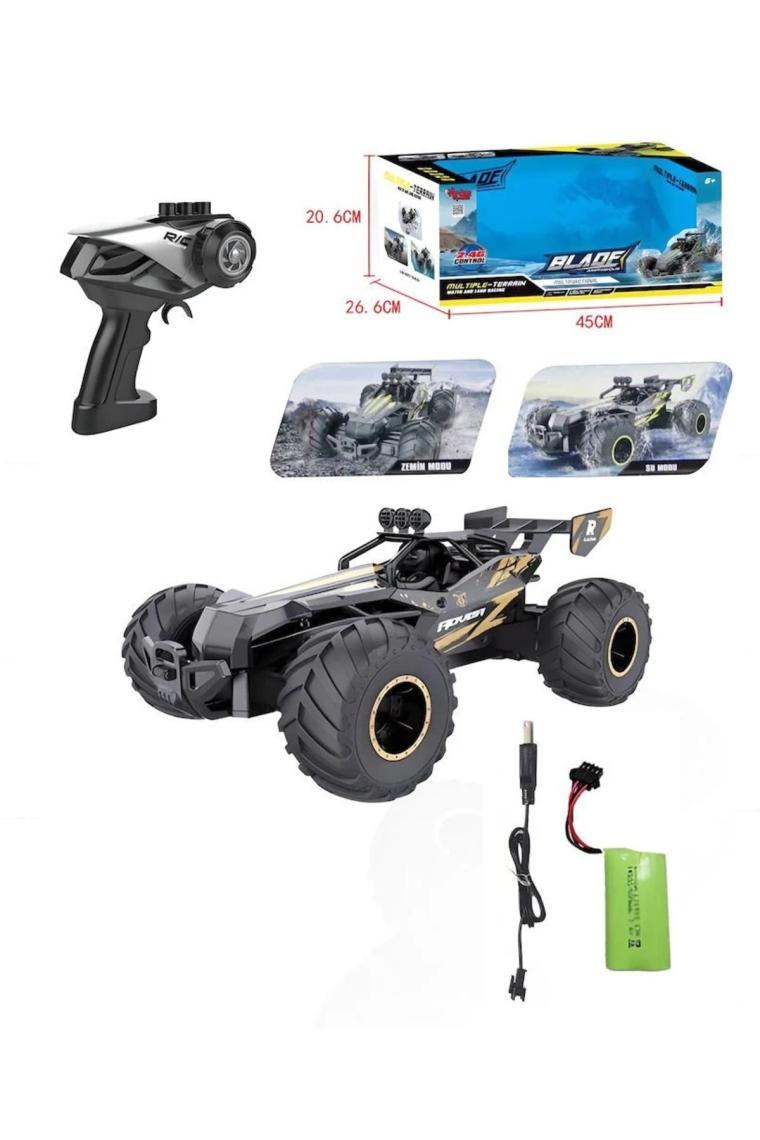 LRS Store Uzaktan Kumandalı Şarjlı Araba Suda ve Karada Giden Offroad Arazi Hız Arabası Su Aracı Amfibi