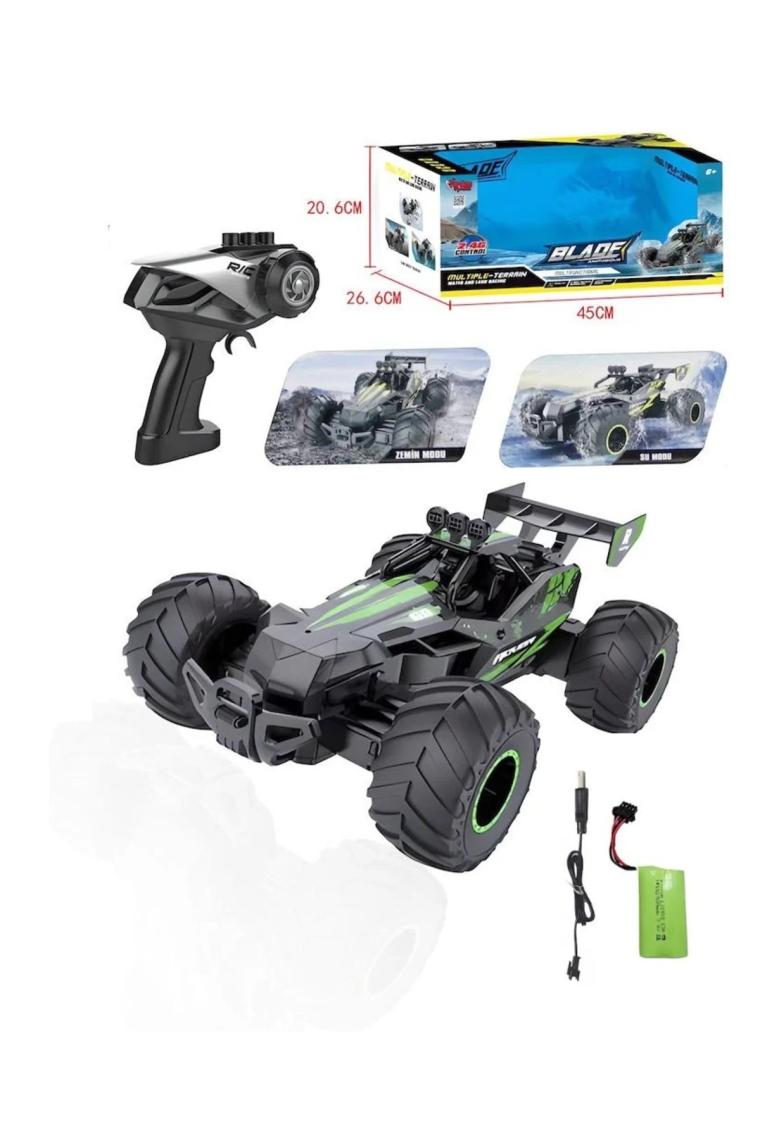 LRS Store Uzaktan Kumandalı Şarjlı Araba Suda ve Karada Giden Offroad Arazi Hız Arabası Su Aracı Amfibi