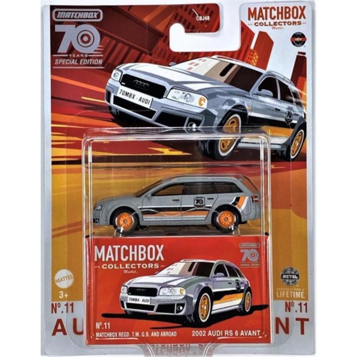 Matchbox Koleksiyon Araçları 70. Yıl Özel Seri GBJ48 - HLJ69 2002 Audı Rs 6 Avant