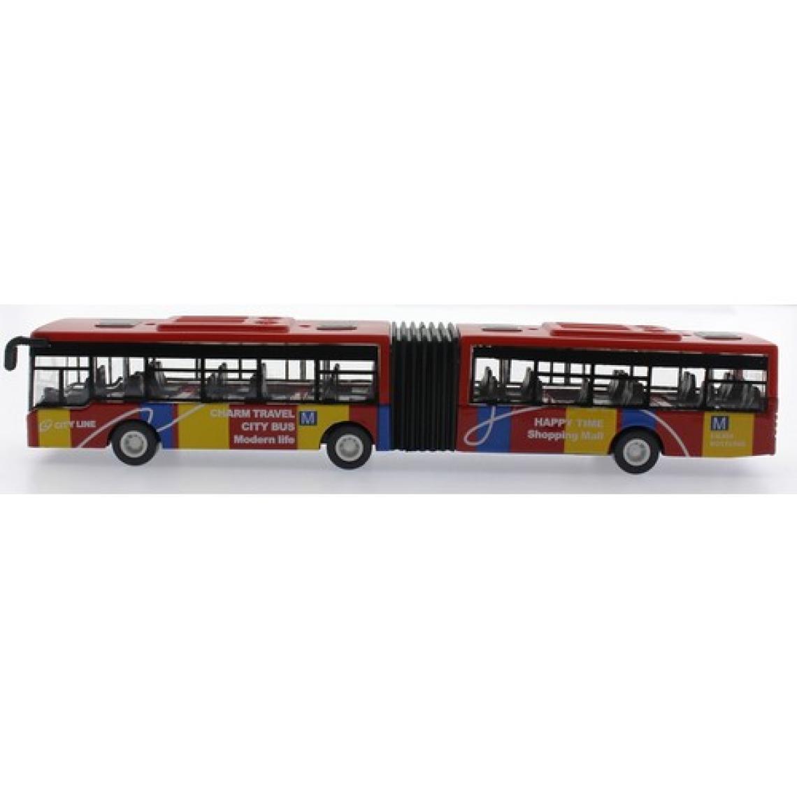 MEGA Çek Bırak Kırmızı Metal Körüklü Otobüs 632-31