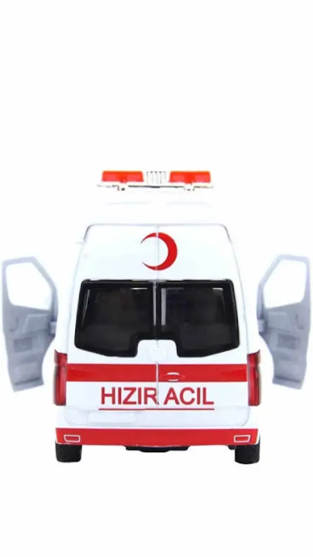 Birlik Işıklı Çek Bırak Metal Ambulans FY5058SA-12D