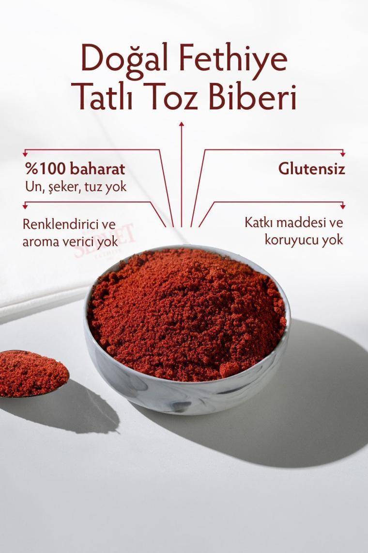 Doğal Fethiye Tatlı Toz Biberi 100 Gr