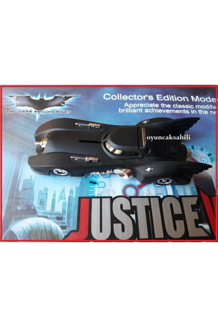 Batman Metal Diecast Araba Batmobil Işıklı Çekbırak Oyuncak 13,5cm