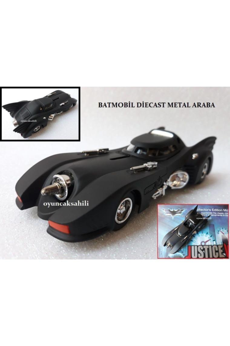 Batman Metal Diecast Araba Batmobil Işıklı Çekbırak Oyuncak 13,5cm