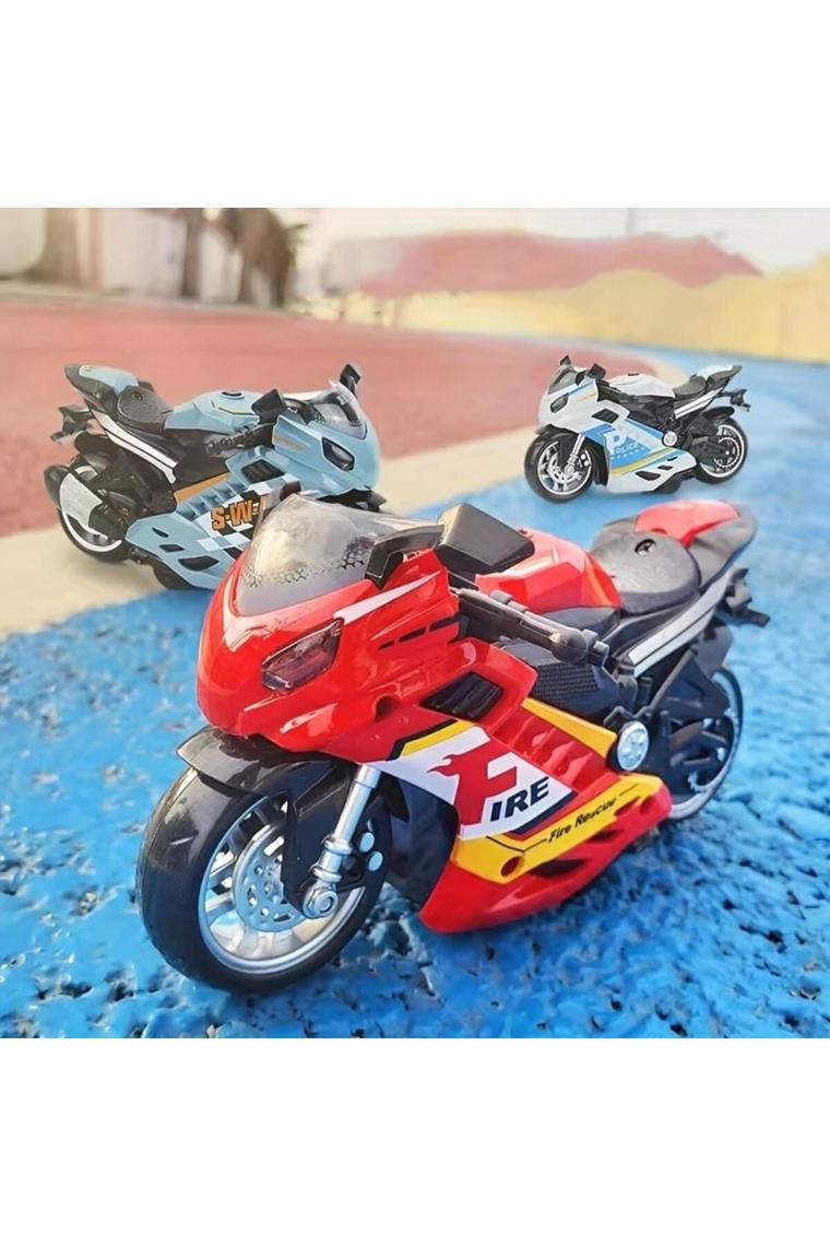 Can Ali Toys Canali Toys Sürtmeli Işıklı Sesli Kawasaki Motor 7732,OYUNCAK Motor