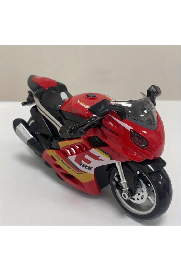 Can Ali Toys Canali Toys Sürtmeli Işıklı Sesli Kawasaki Motor 7732,OYUNCAK Motor