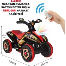 Uzaktan Kumandalı Akülü Atv 6V Safari-Siyah