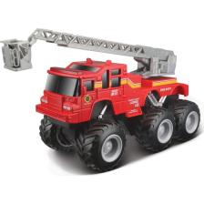 Maisto Quarry Monster Mini Motorlu İtfaiye İş Makinası Kırmızı