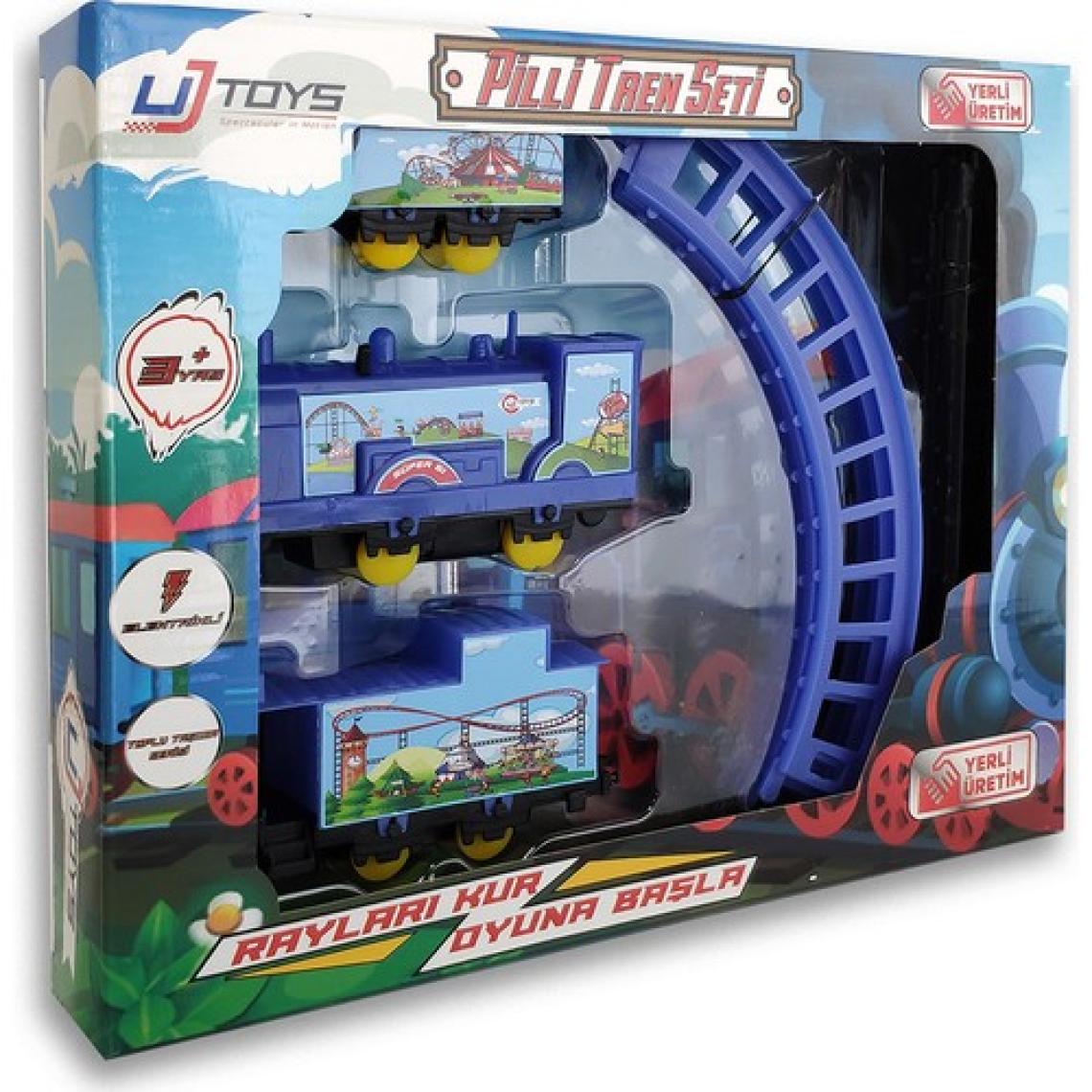 UJ Toys Pilli Raylı Vagonlu Oyuncak Tren Seti