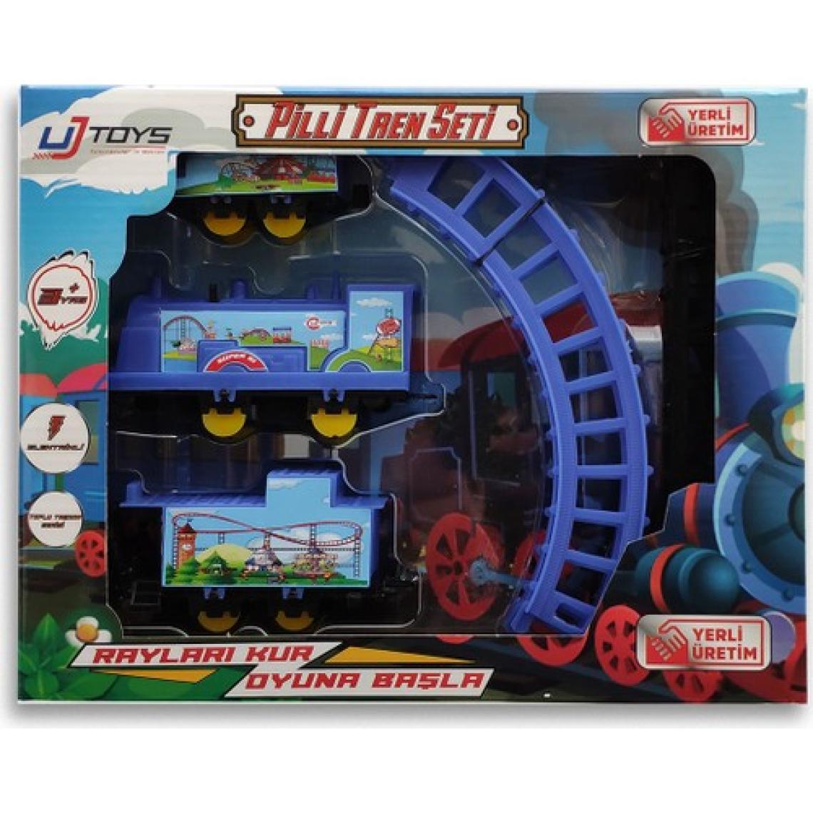 UJ Toys Pilli Raylı Vagonlu Oyuncak Tren Seti