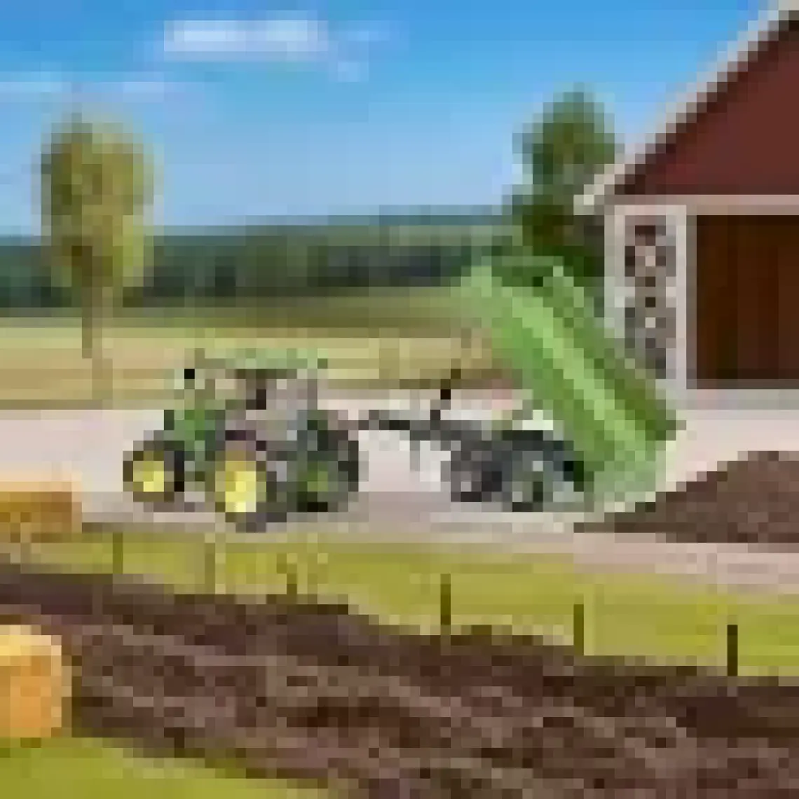 Bruder John Deere 5115M Traktör Ve Römork - BR02108