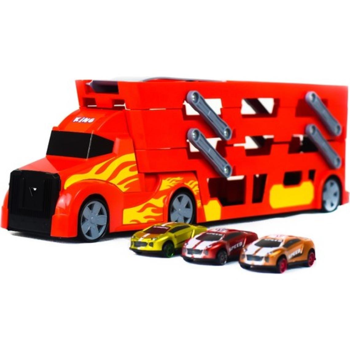 King Toys 3 Katlı Sürat Pistli Tır 3 Arabalı