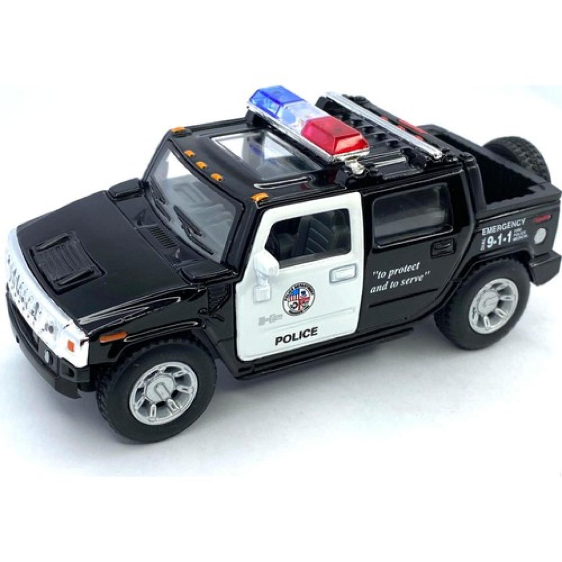 Kinsmart 2005 Hummer H2 Sut (Police) - Çek Bırak 5inch. Lisanslı Model Araba, Oyuncak Araba 1:40