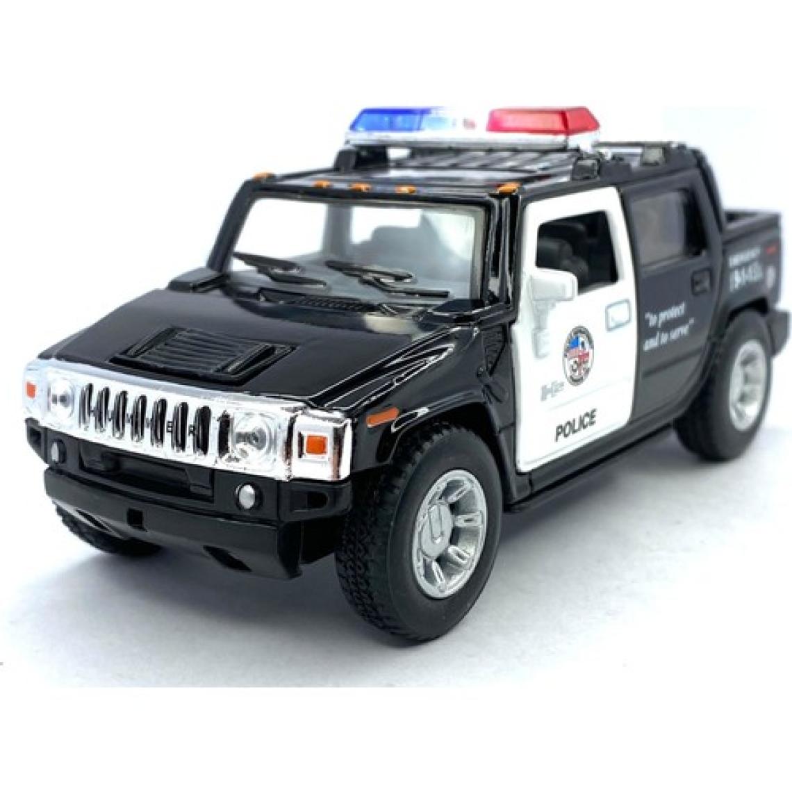 Kinsmart 2005 Hummer H2 Sut (Police) - Çek Bırak 5inch. Lisanslı Model Araba, Oyuncak Araba 1:40