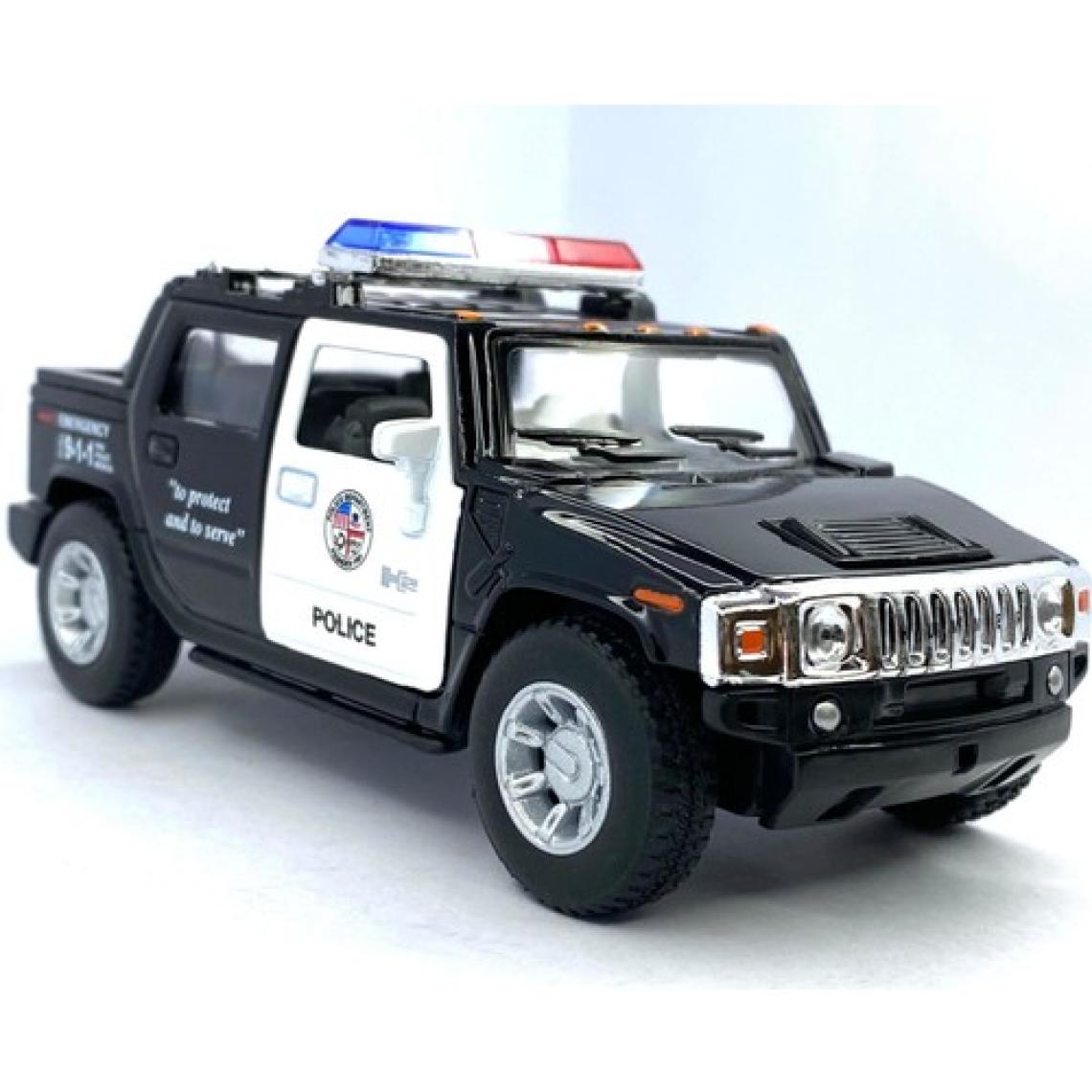 Kinsmart 2005 Hummer H2 Sut (Police) - Çek Bırak 5inch. Lisanslı Model Araba, Oyuncak Araba 1:40