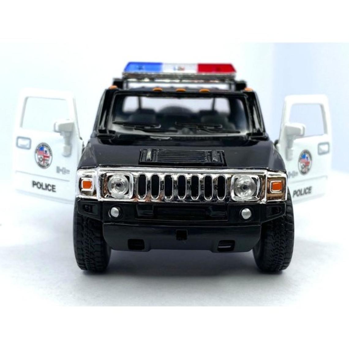 Kinsmart 2005 Hummer H2 Sut (Police) - Çek Bırak 5inch. Lisanslı Model Araba, Oyuncak Araba 1:40