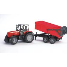 Bruder Massey Ferguson 7480 Traktör & Römork BR02045
