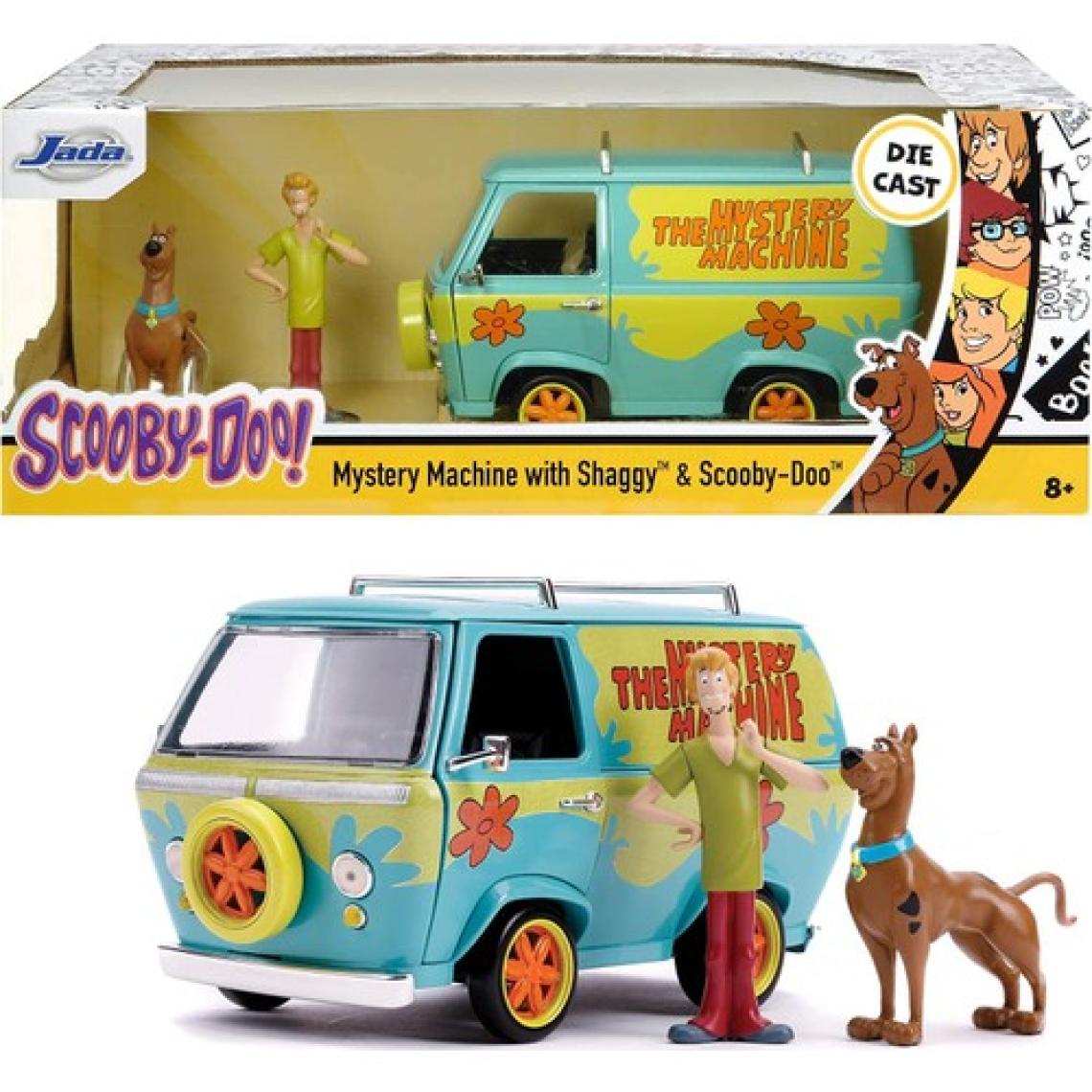 Jada Toys Scooby Doo'nun Gizemli Oyuncak Minibüsü, Shaggy ve Scooby Doo Figürlü