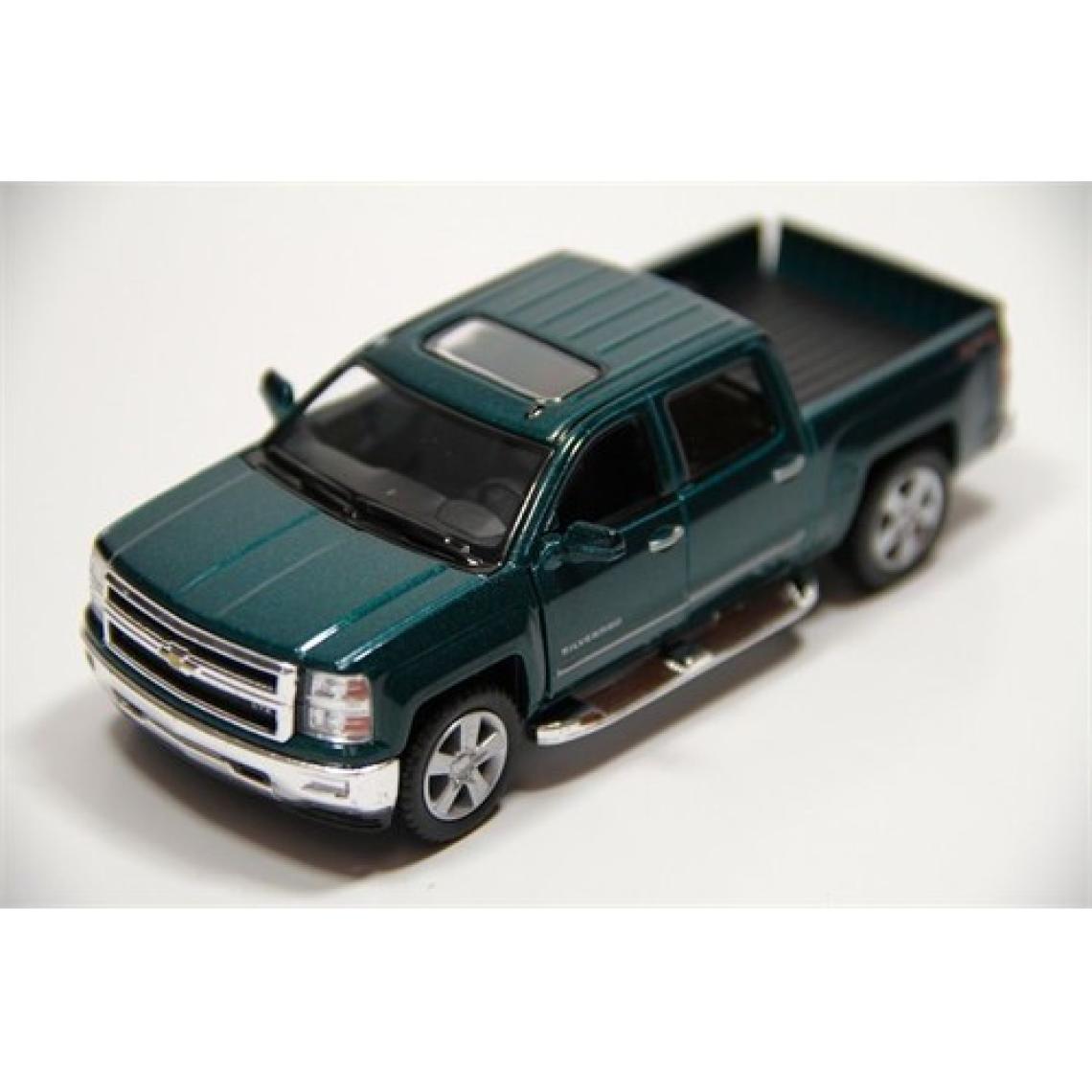 Kinsmart Yeşil 2014 Chevrolet Silverado 1:46 Ölçekli Metal Araba